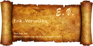 Enk Veronika névjegykártya